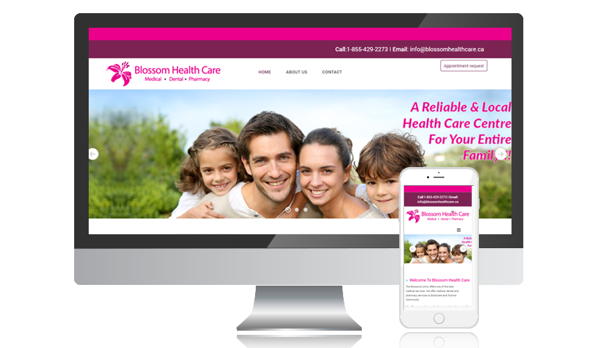 WVD Portfolio website blossomhealthcare